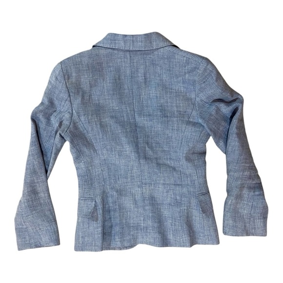 Hadleigh’s Made in Italy Daphne Blazer Jacket Linen Wool Sz 40 - Picture 3 of 10